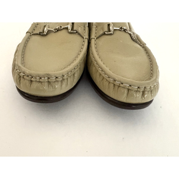 SAS Tripad-Moc Metro Loafers 8W Beige Patent Leather Horsebit Comfort Walk - Picture 6 of 11